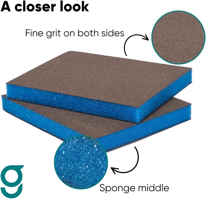 Geist. . Double Sided Sanding & Finishing Pads | for use on Leather, Alcantara, Vinyl, Wood, Paints, fillers and Plastic Materials | to Smooth and Prepare Surfaces | Pack of 2 - Image 5